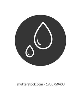 Drop vector line icon in trendy flat style