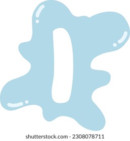 drop of water alphabet I