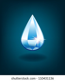 drop of water as brilliant vector