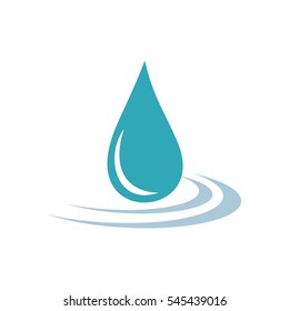 Drop Water Decorative Logo Template Illustration Design. Vector EPS 10.