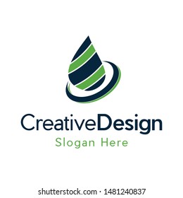 Drop Water Energy Creative Business Logo