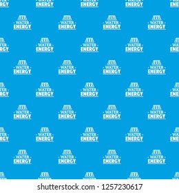 Drop water energy pattern vector seamless blue repeat for any use