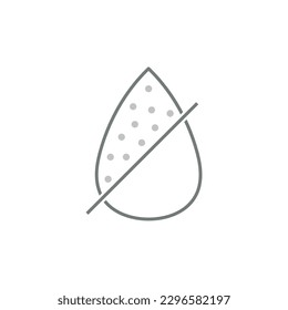Drop water filtration icon. Filtration process. Simple filtration diagram. Vector illustration isolated on white background.