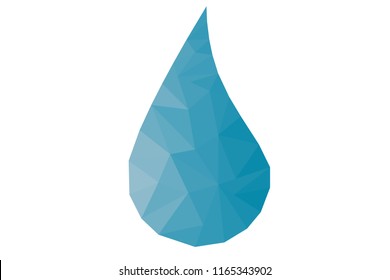 Drop of water formed by triangles.