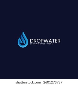 Drop Water Gradient Colorful Logo