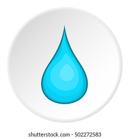 Drop of water icon. Cartoon illustration of drop of water vector icon for web