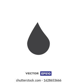 Drop Water Icon Flat Template