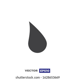 Drop Water Icon Flat Template