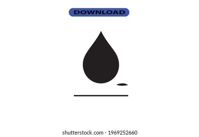 Drop water icon or logo high resolution