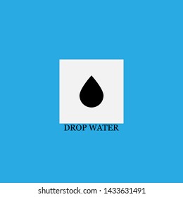 drop water icon sign signifier vector