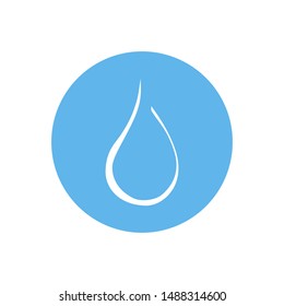 drop water icon trendy flat design