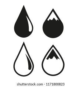 Drop Water Icon Vector
