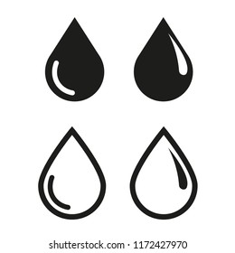 Drop Water Icon Vector