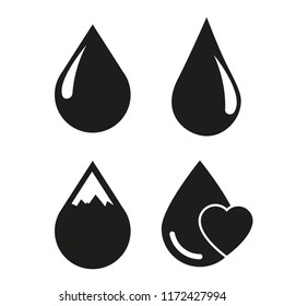 Drop Water Icon Vector