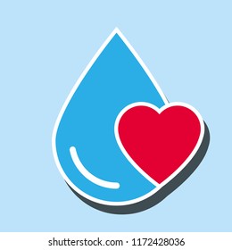 Drop Water Icon Vector