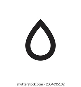 Drop water icon vector design with flat style.