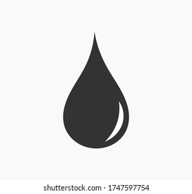 Drop of water icon. Vector illustration.