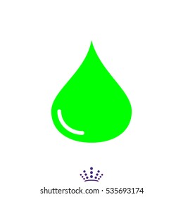 drop, water, icon, vector illustration EPS 10
