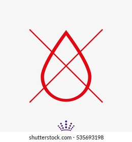 drop, water, icon, vector illustration EPS 10