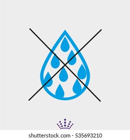 drop, water, icon, vector illustration EPS 10