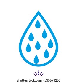 drop, water, icon, vector illustration EPS 10
