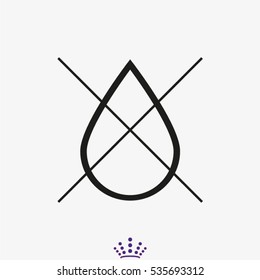 drop, water, icon, vector illustration EPS 10