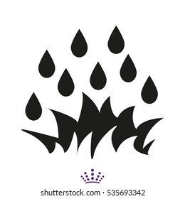 drop, water, icon, vector illustration EPS 10