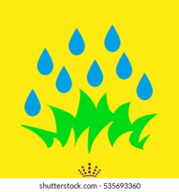 drop, water, icon, vector illustration EPS 10