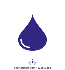drop, water, icon, vector illustration EPS 10