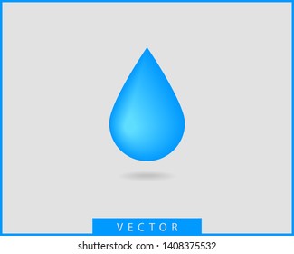 Drop water icon vector isolated design element