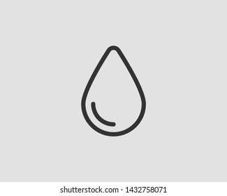 Drop water icon vector isolated design element