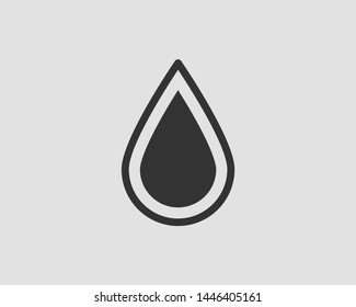 Drop water icon vector isolated design element