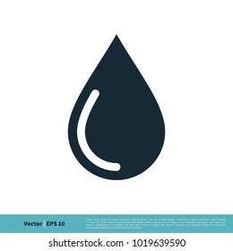 Drop Water Icon Vector Logo Template Illustration Design. Vector EPS 10.