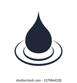 Drop water icon vector logo template