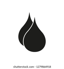 Drop water icon vector logo template