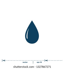 Drop water icon vector logo template