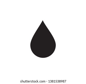 Drop Water Icon Vector Logo Template Flat Style