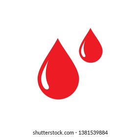 Drop Water Icon Vector Logo Template Flat Style ,drop Blood Icon