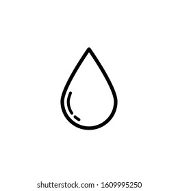 Drop water icon vector logo template