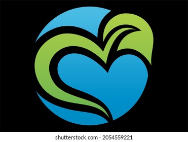 
Drop water icon vector logo template flat style