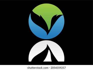 
Wassersymbol, Vektorgrafik-Logo-Vorlage flach