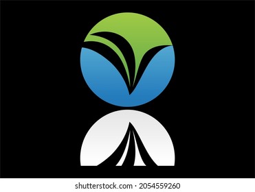 
Drop water icon vector logo template flat style