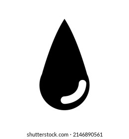 Drop water icon vector logo template flat style
