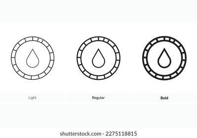 Drop water icon vector logo template flat style.