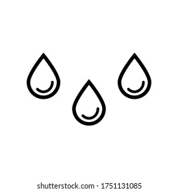 Drop Water Icon Vector Sign And Symbols