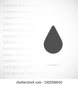 Drop Water Icon vector  Splash Water  Rain Logo Template illustration Blood drops line Drop Water Icon vector  outline Drop Water Icon vector  sign, linear style pictogram isolated on white 