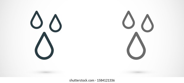 Drop Water Icon vector  Splash Water  Rain Logo Template illustration Blood drops line Drop Water Icon vector  outline Drop Water Icon vector  sign, linear style pictogram isolated on white 