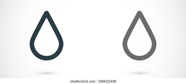 Drop Water Icon vector  Splash Water  Rain Logo Template illustration Blood drops line Drop Water Icon vector  outline Drop Water Icon vector  sign, linear style pictogram isolated on white 