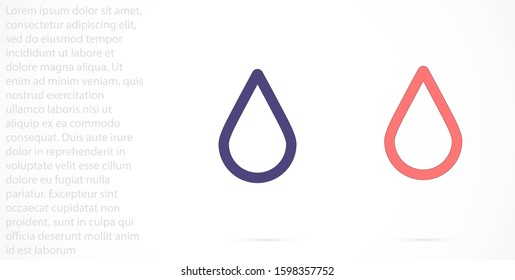 Drop Water Icon vector