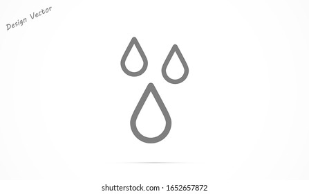 Drop Water Icon vector  Splash Water  Rain Logo Template illustration Blood drops line Drop Water Icon vector  outline Drop Water Icon vector  sign, linear style pictogram isolated on white 